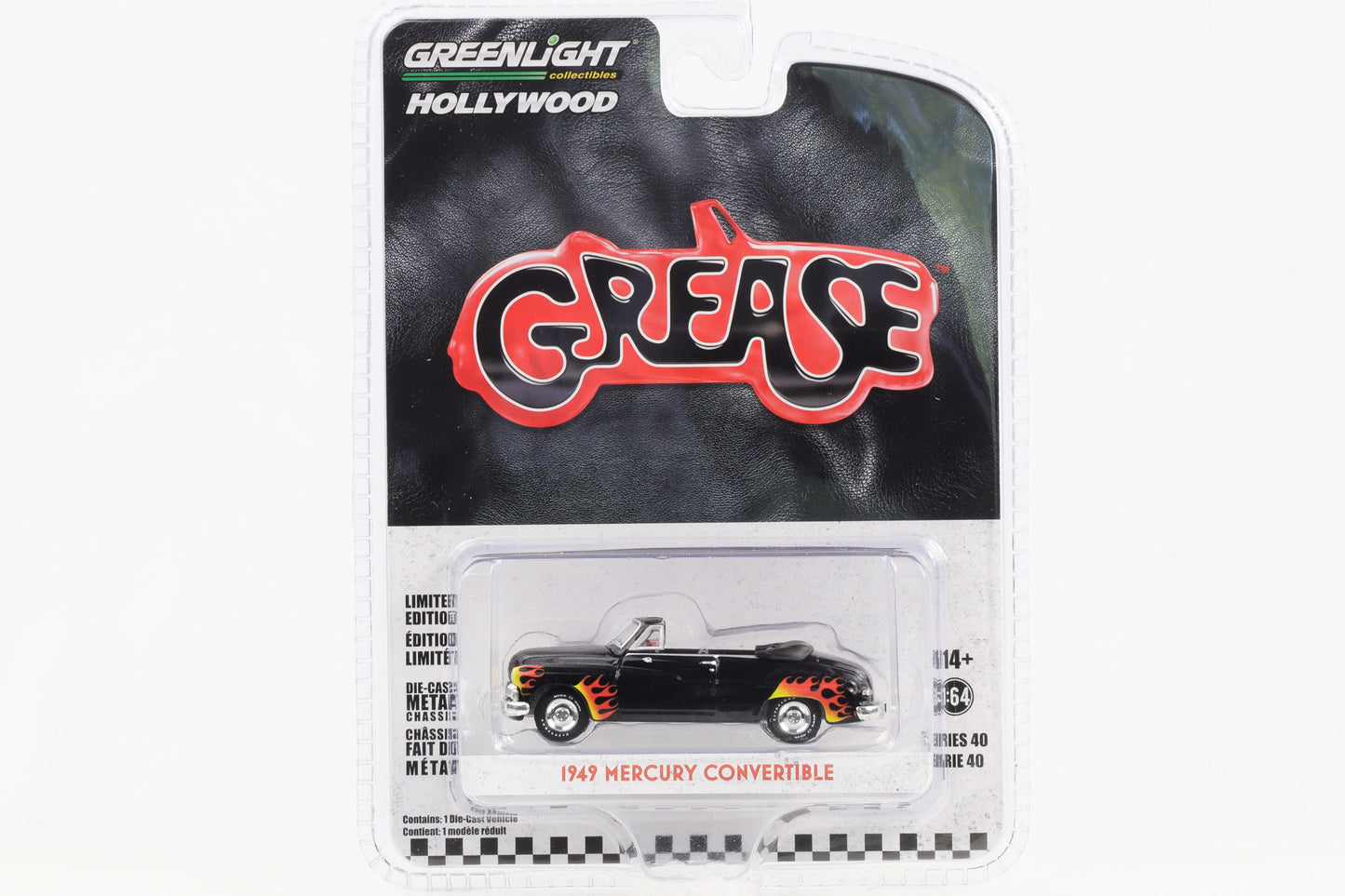 1:64 Grease 1949 Mercury Convertible schwarz Greenlight Hollywood