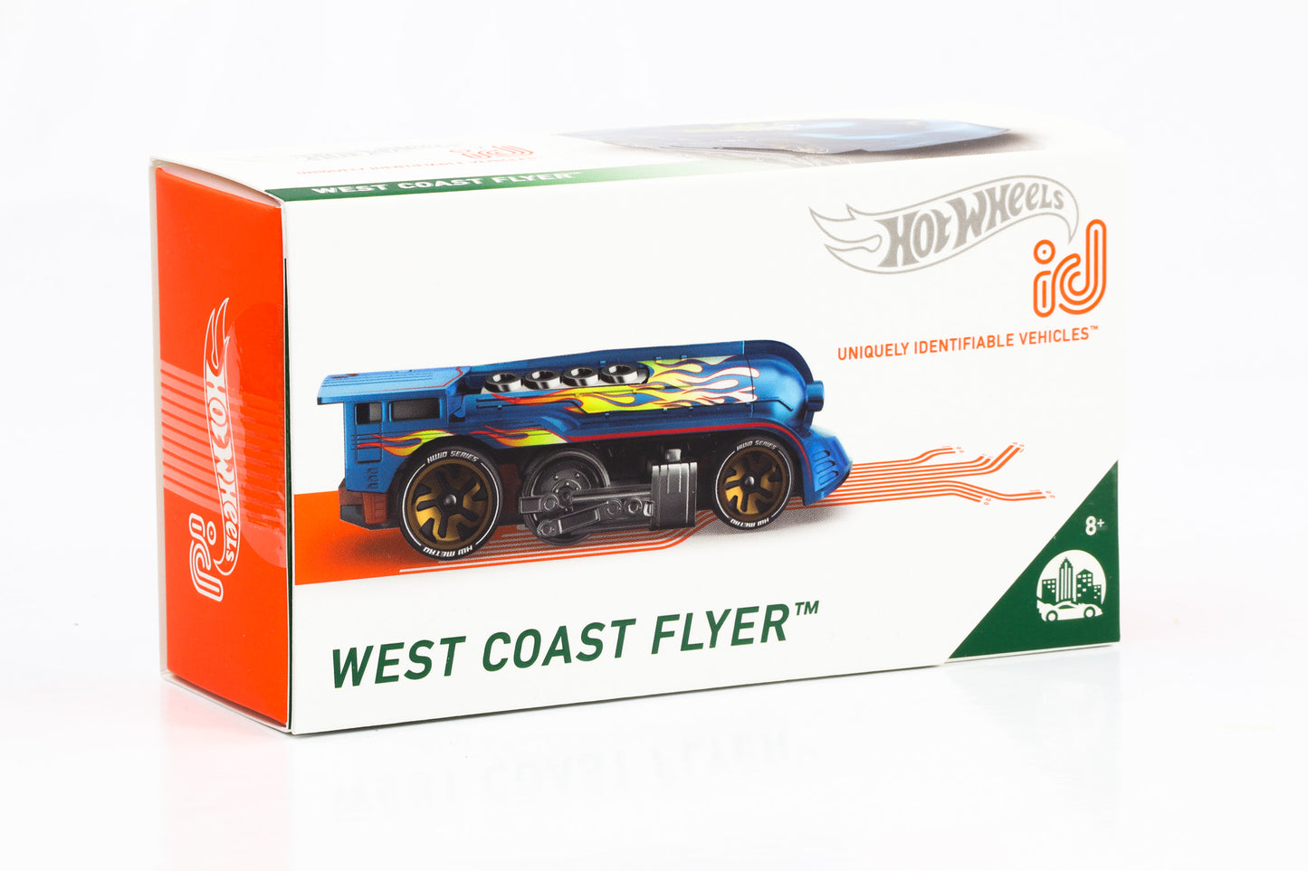 1:64 West Coast Flyer HW Metro 02/04 Lokomotiven-Wagen metallic-blau Hot Wheels ID