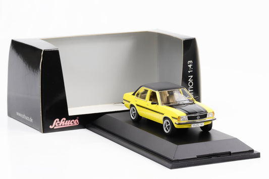 1:43 Opel Ascona SR yellow-black Schuco diecast 450329600