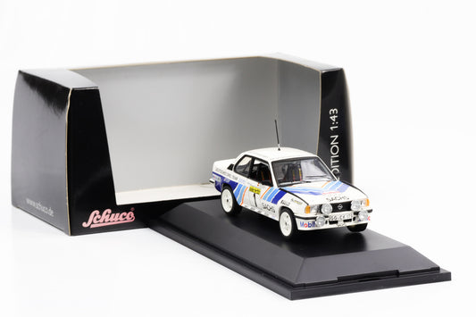 1:43 Opel Ascona B400 Sachs Winterrallye J. Kleint weiss-blau Schuco diecast