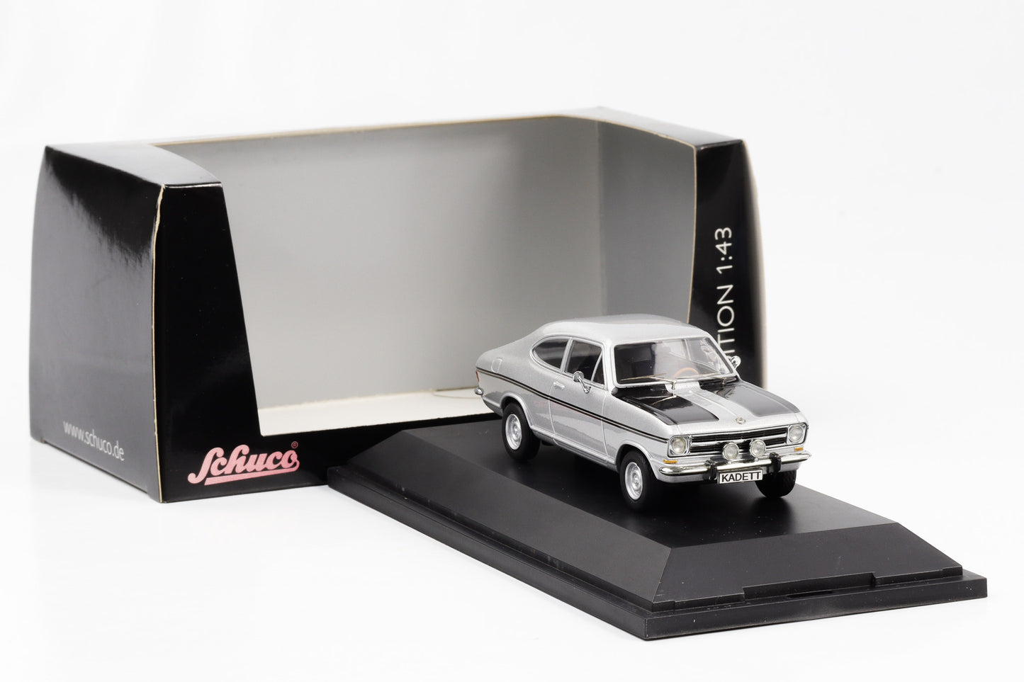 1:43 Opel Kadett B Coupe Rallye metallic silber Schuco diecast