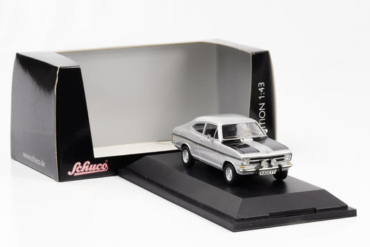 1:43 Opel Kadett B Coupe Rallye metallic silver Schuco diecast