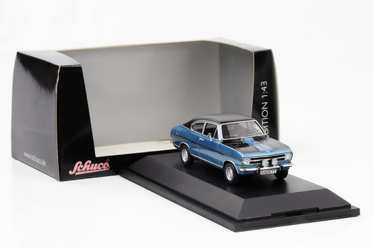 1:43 Opel Kadett B Coupe Rallye metallic blau Schuco diecast