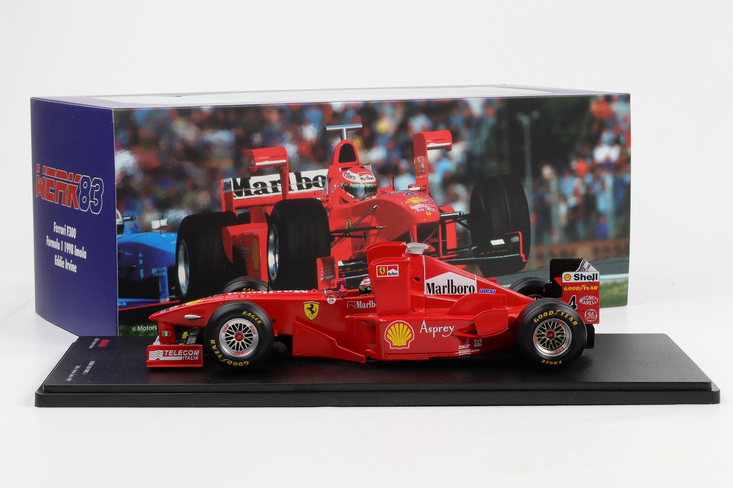 1:18 Werk83 Ferrari F300 Tower Wings #4 Irvine 3rd Imola GP Formel 1 1998