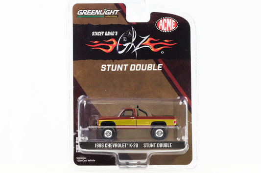 1:64 Stacey David's Gearz 1986 Chevrolet K-20 Stunt Double Greenlight