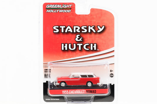 1:64 Starsky &amp; Hutch 1955 Chevrolet Nomad red Greenlight Hollywood