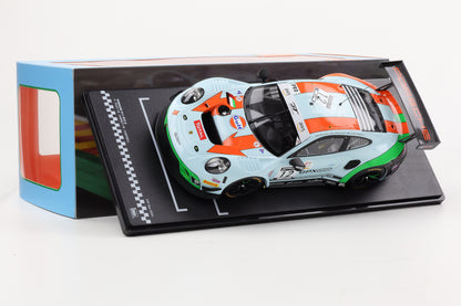 1:18 IXO Porsche 911 GT3 R Gulf #12 4th 24h Spa 2020 Campbell Pilet Jaminet