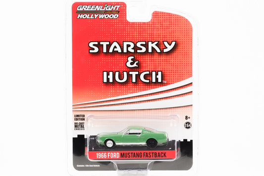 1:64 Starsky &amp; Hutch 1966 Ford Mustang Fastback green Greenlight Hollywood