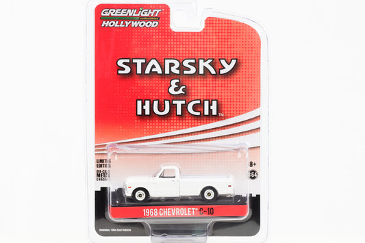 1:64 Starsky &amp; Hutch 1968 Chevrolet C-10 Pick-Up white Greenlight Hollywood