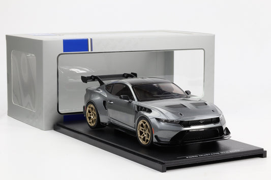 1:18 IXO Ford Mustang GTD V8 Performance Supercar 2025 silver-grey metallic diecast