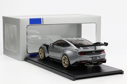 1:18 IXO Ford Mustang GTD V8 Performance Supercar 2025 silver-grey metallic diecast