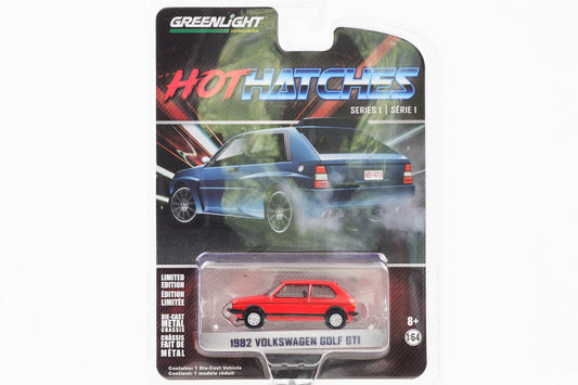 1:64 Hot Hatches Series 1 - 1982 Volkswagen Golf I GTI rot Greenlight