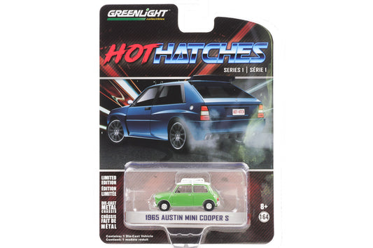 1:64 Hot Hatches Series 1 - 1965 Austin Mini Cooper S grün Greenlight