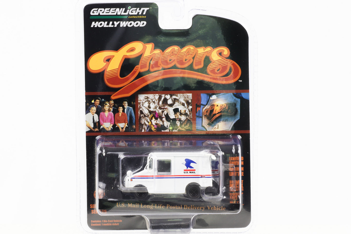 1:64 Cheers U.S. Mail Long-Life Postal Delivery Vehicle Postwagen Greenlight Hollywood