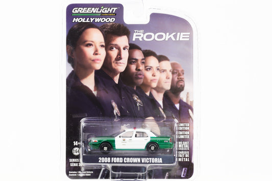 1:64 The Rookie 2008 Ford Crown Victoria Green Machine Greenlight Hollywood