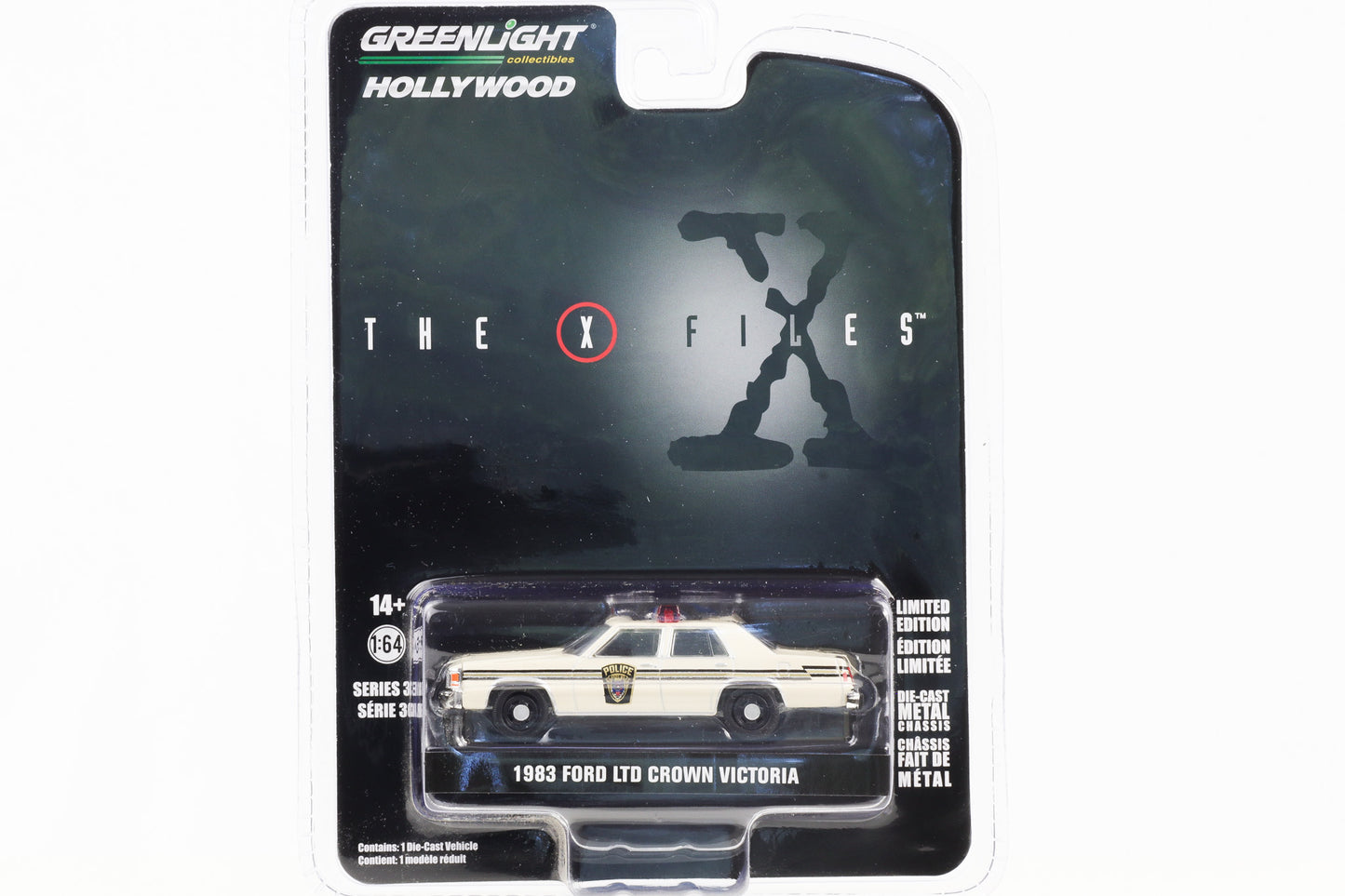 1:64 The X Files 1983 Ford LTD Crown Victoria Police Car Greenlight Hollywood