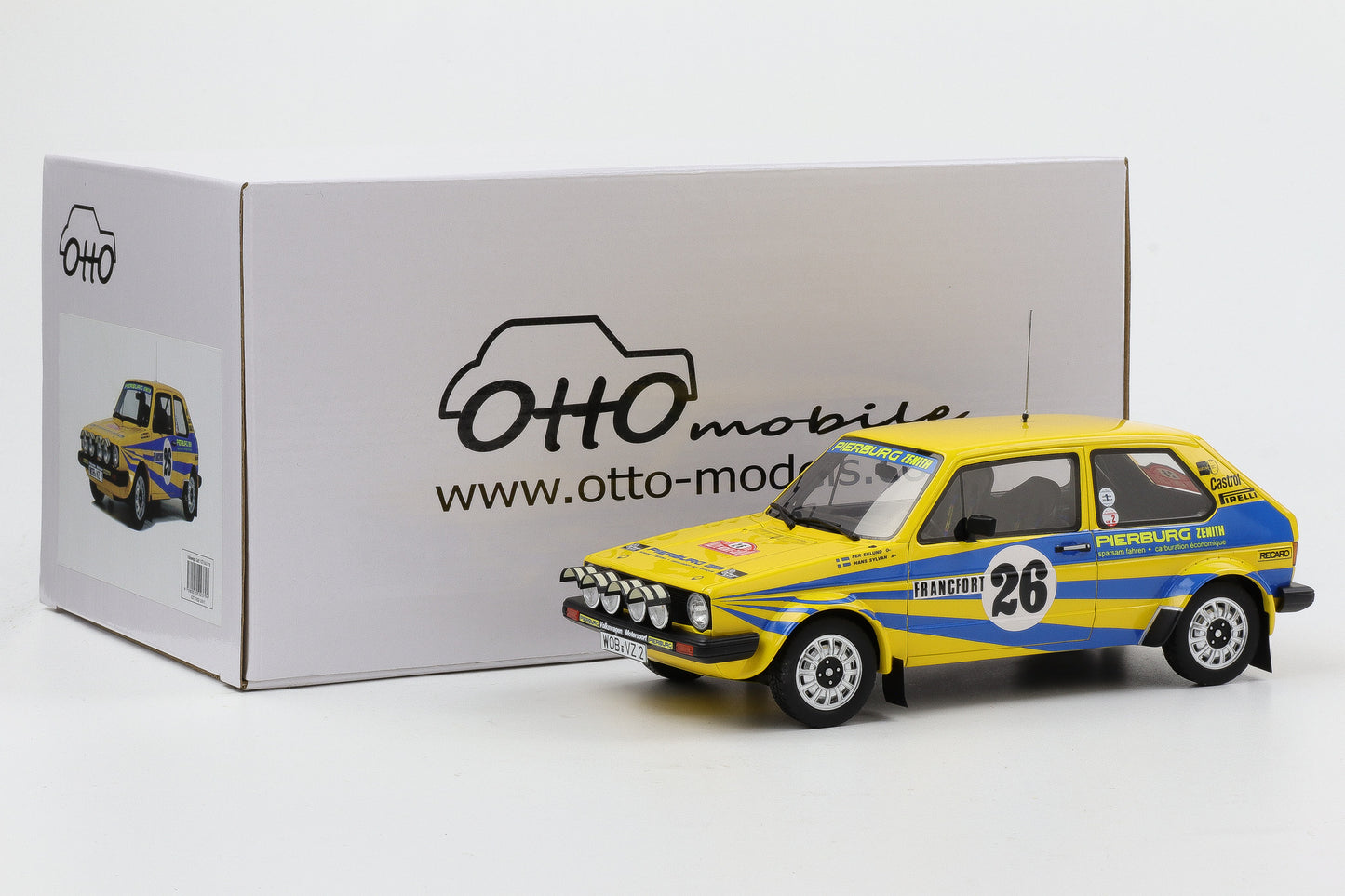 1:18 OTTO mobile VW Golf GTI MK1 GR 2 #26 Monte Carlo Per Eklund OT1162