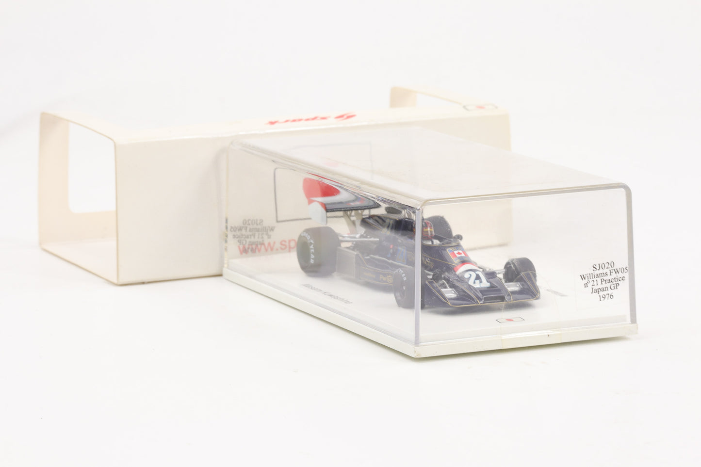1:43 Spark Williams FW05 #21 Formel 1 Practice Japan GP 1976  Masami Kuwashima SJ020