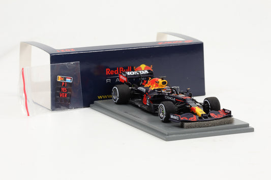 1:43 Spark Red Bull Racing Honda RB16B Formel 1 Winner Dutch GP 2021 Verstappen S7686