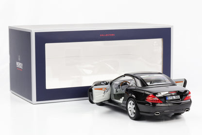 1:18 Mercedes-Benz SL500 R230 mit Hardtop schwarz 2003 Norev