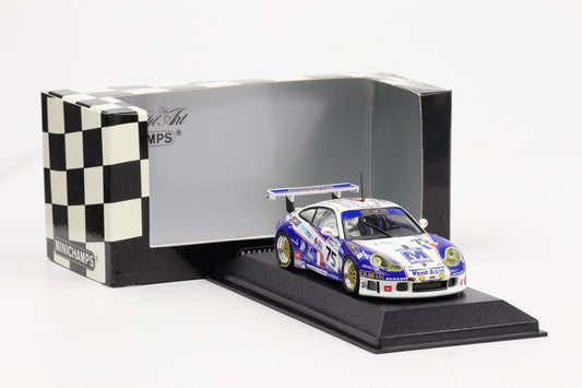 1:43 Minichamps Porsche 911 GT3 RS 24h Le Mans 2004 Perspective Racing #75