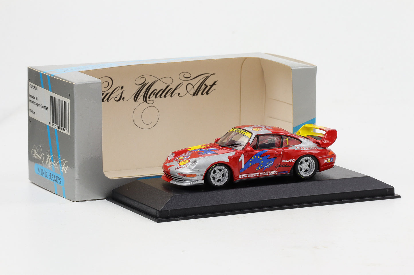 1:43 Minichamps Porsche 911 993 Porsche Super Cup 1995 VIP Car #1