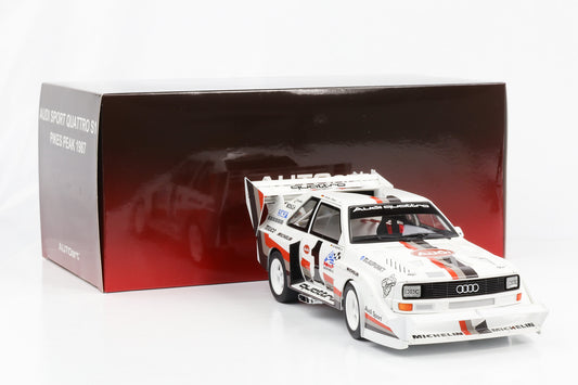 1:18 Audi S1 Sport Quattro Pikes Peak #1 Winner Röhrl 1987 Autoart NEU OVP