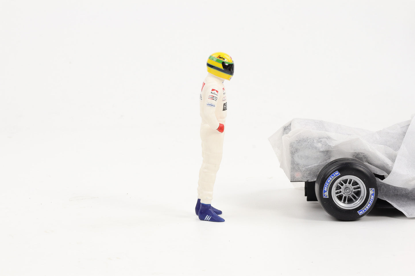 1:18 Cartrix Figur F1 Senna Toleman 1984 Formel 1 Figuren ca.10 cm