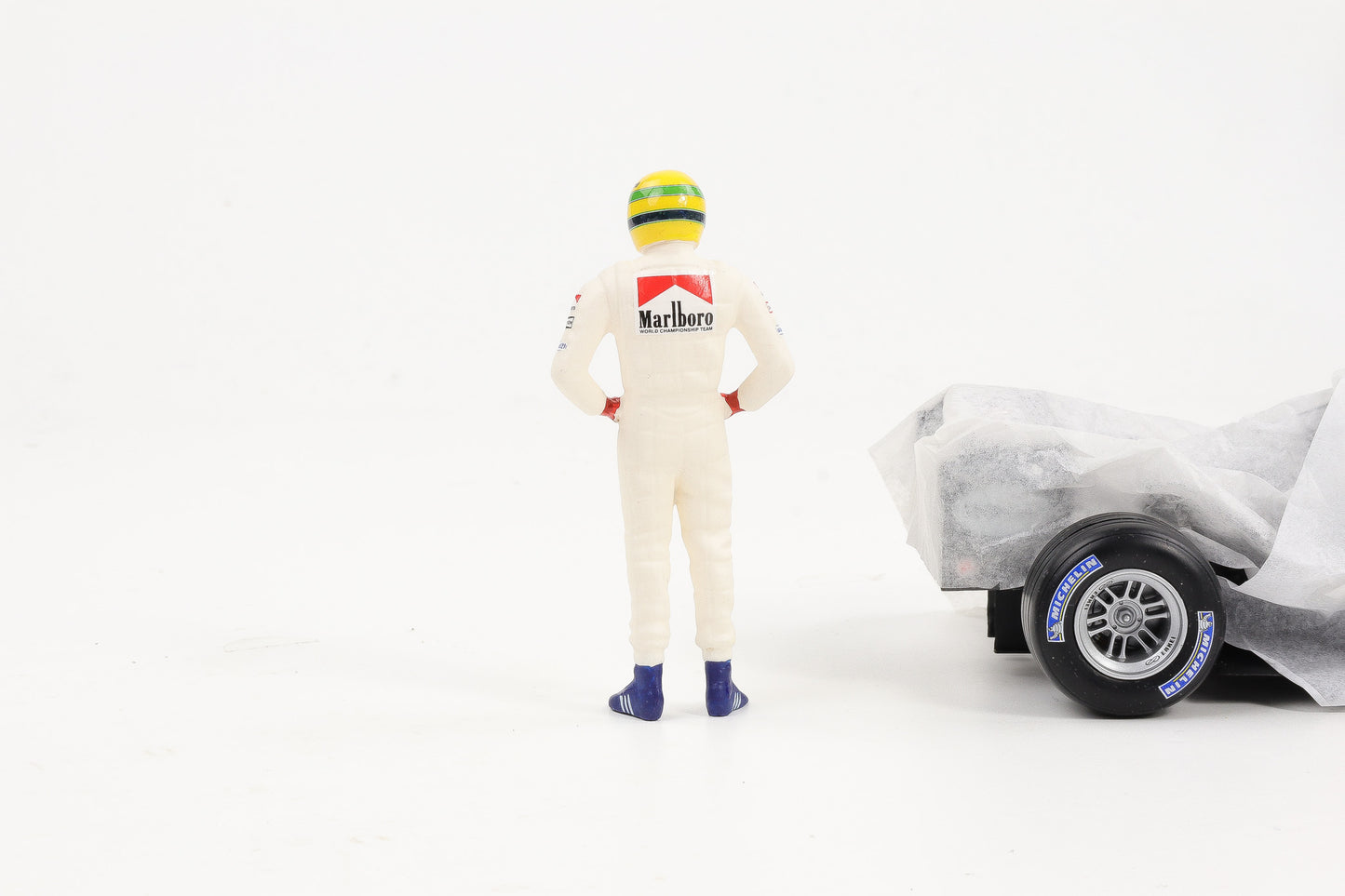 1:18 Cartrix Figur F1 Senna Toleman 1984 Formel 1 Figuren ca.10 cm
