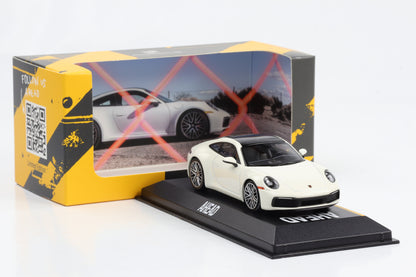 1:43 Porsche 911 992 Carrera S Coupe weiss AHEAD Minichamps WAP Dealer