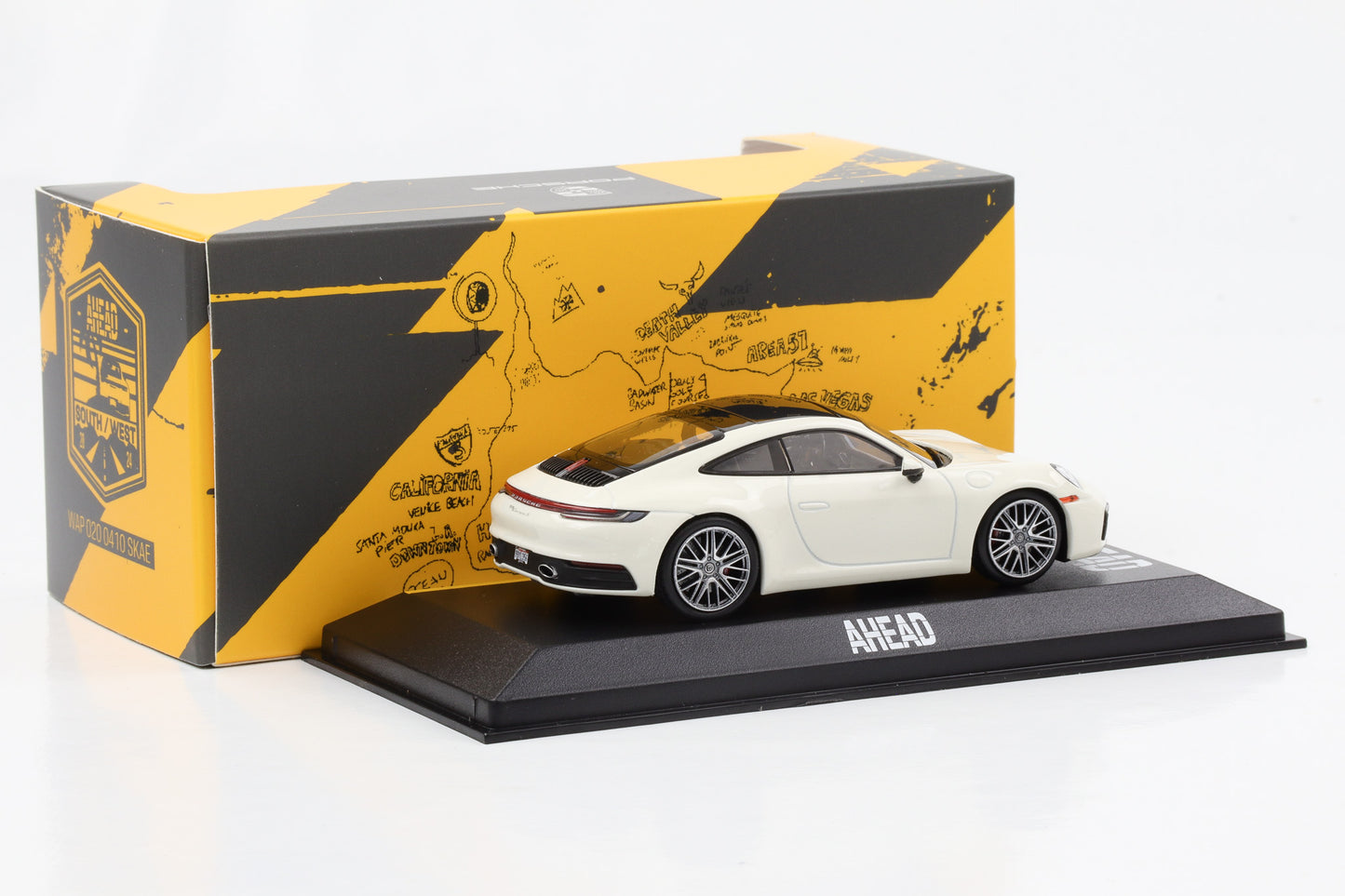 1:43 Porsche 911 992 Carrera 4S gialla Minichamps WAP 020 172 OK