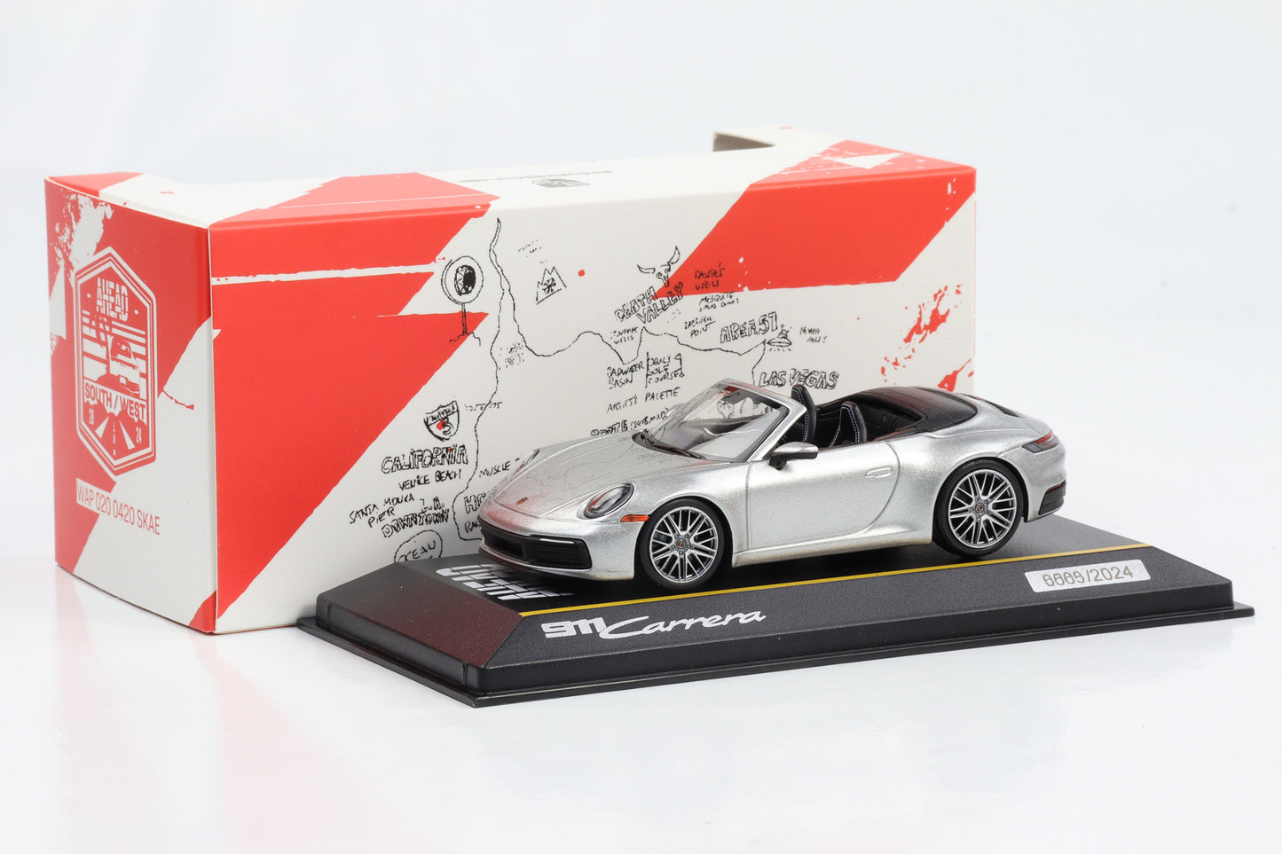 1:43 Porsche 911 992 Carrera 4S amarelo Minichamps WAP 020 172 OK