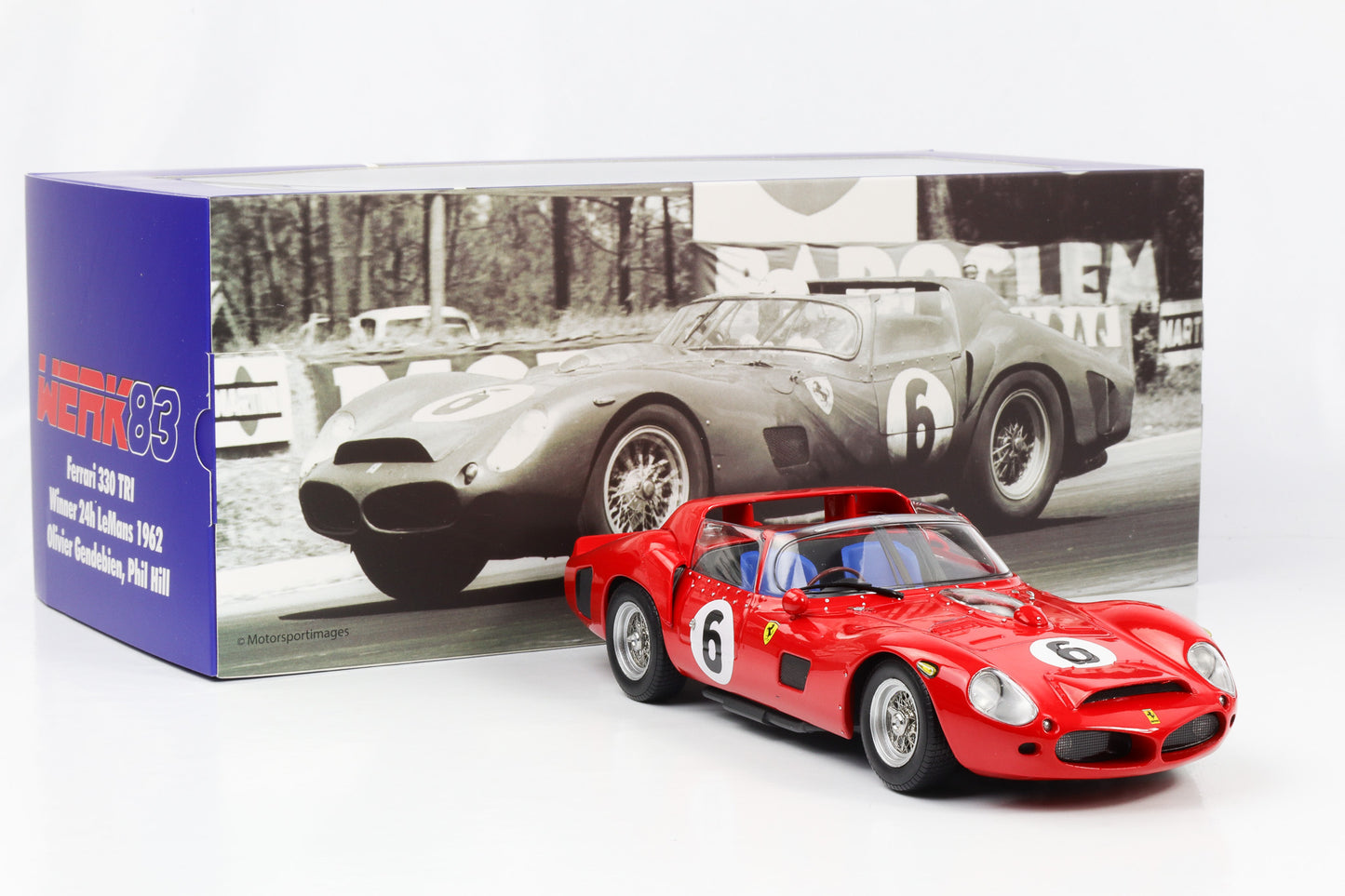 1:18 Ferrari 330 TRI #6 Sieger 24h LeMans 1962 Gendebien, Hill 1:18 WERK83