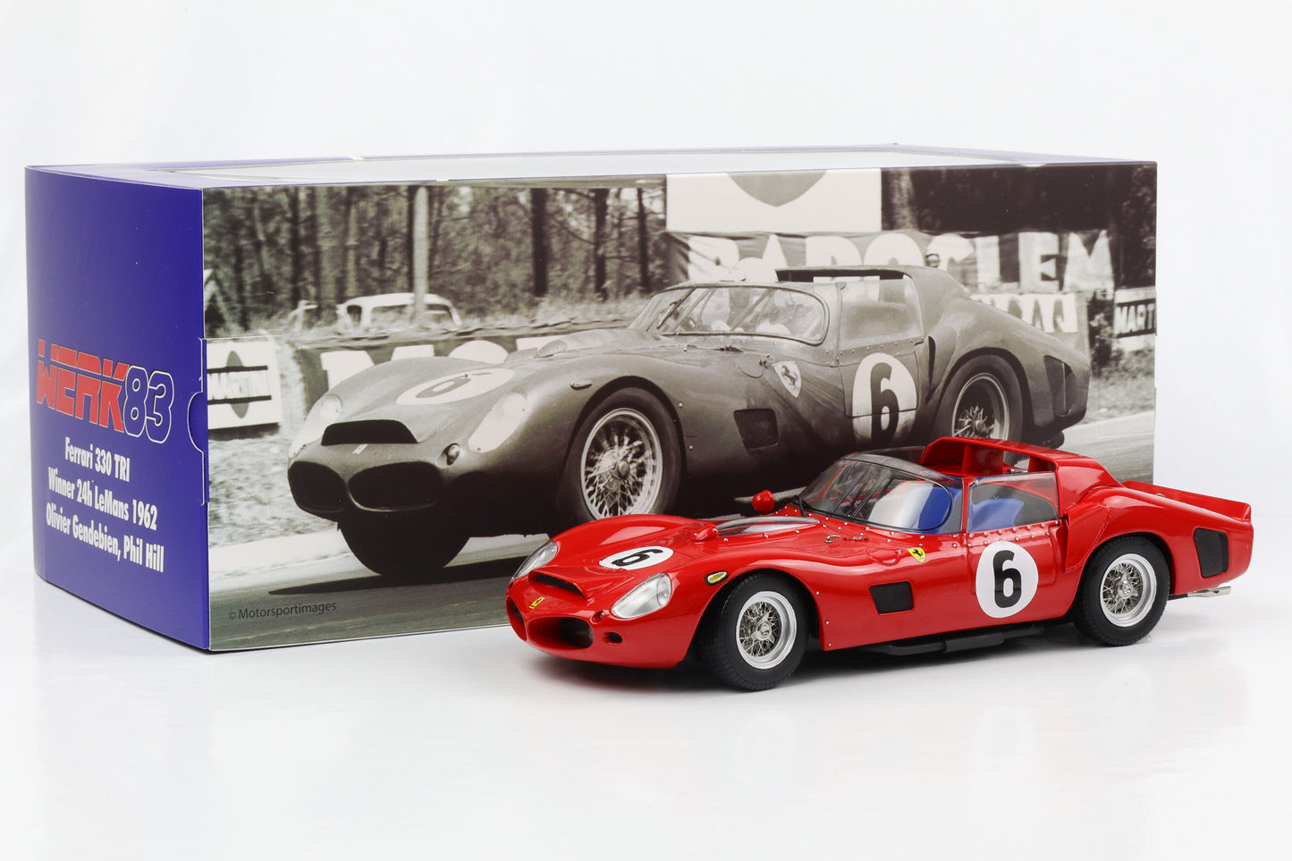 1:18 Ferrari 330 TRI #6 Sieger 24h LeMans 1962 Gendebien, Hill 1:18 WERK83