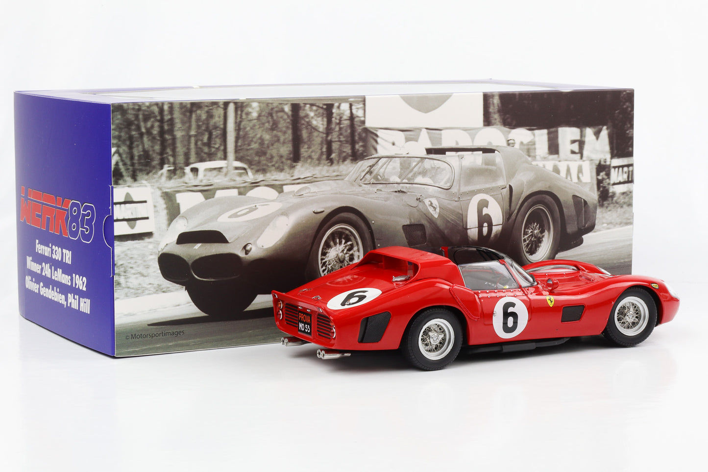 1:18 Ferrari 330 TRI #6 Sieger 24h LeMans 1962 Gendebien, Hill 1:18 WERK83