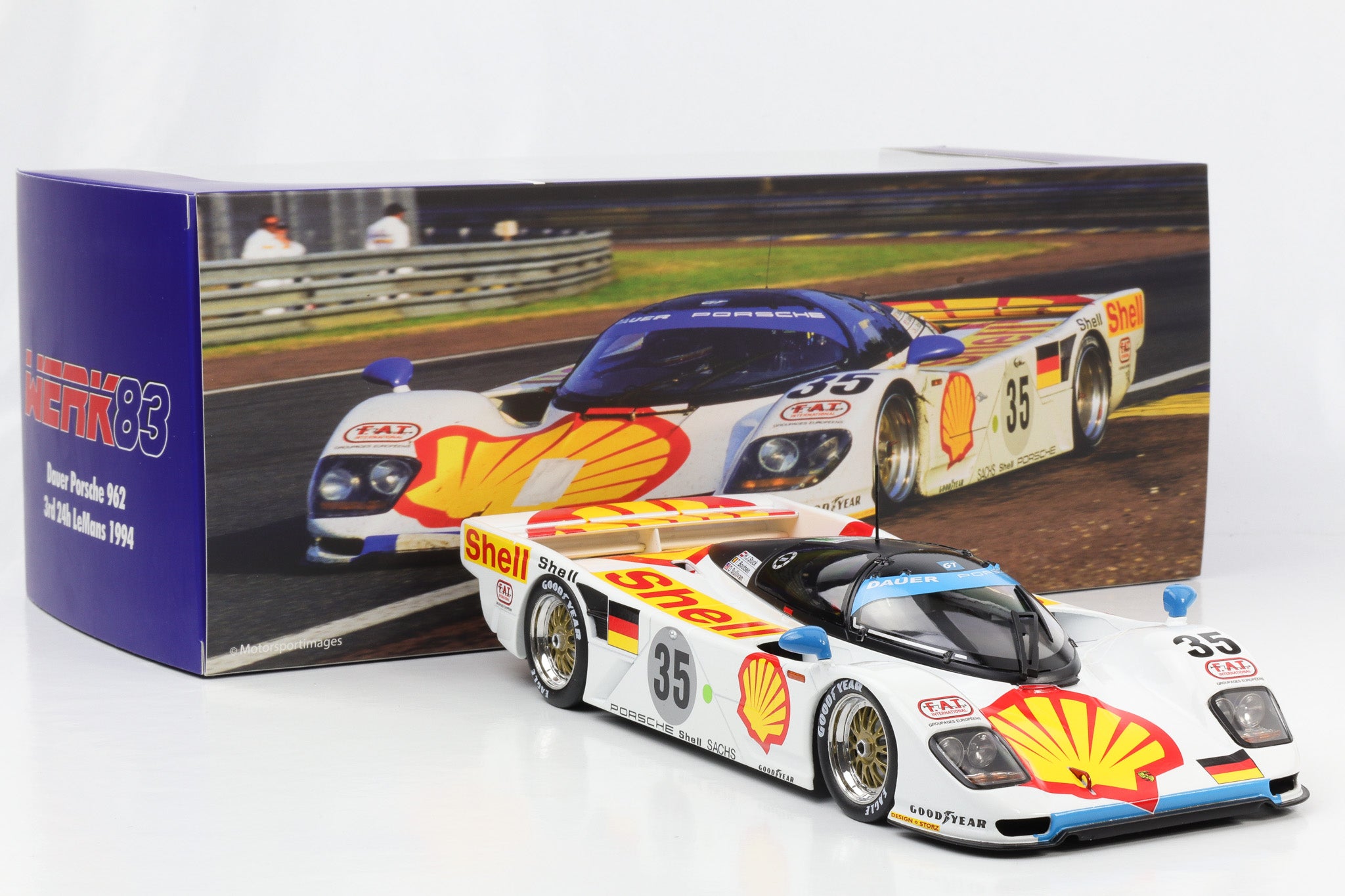 1:18 Dauer Porsche 962 Dauer #35 3rd 24h LeMans 1994 Stuck Sullivan Bo ...