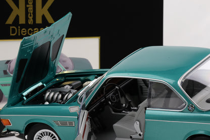 1:12 KK-Scale BMW 3.0 CSI E9 mit Alpina Felgen 1971 türkis metallic diecast