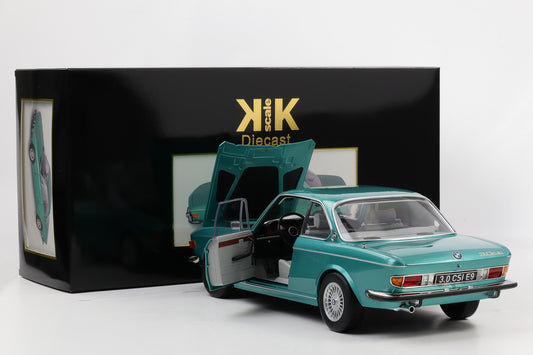 1:12 KK-Scale BMW 3.0 CSI E9 mit Alpina Felgen 1971 türkis metallic diecast