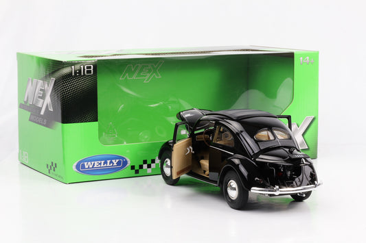 1:18 Volkswagen Classic Beetle 1950 black Welly NEX diecast