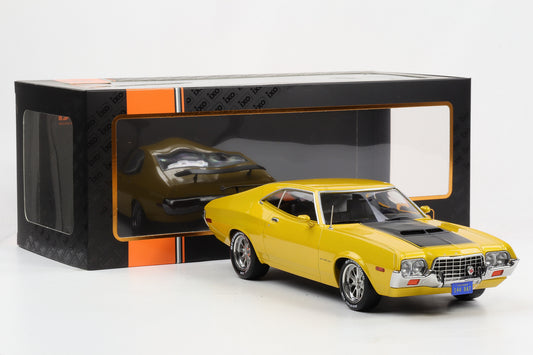 1:18 IXO Ford Gran Torino Sport 2-Door 1972 gelb diecast