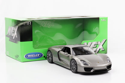 1:18 Porsche 918 Spyder 2012 Hardtop silber Welly NEX diecast