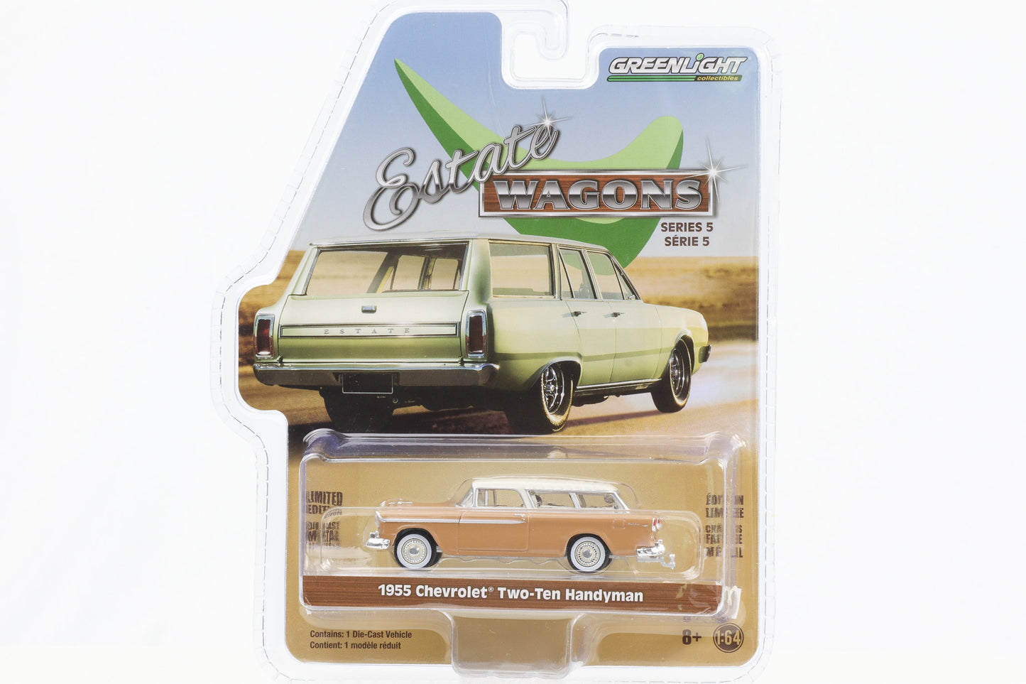 1:64 Estate Wagons Serie 5 1955 Chevrolet Two-Ten Handyman beige Greenlight