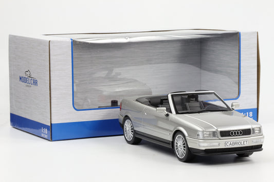 1:18 MCG Audi 80 B3 Cabrio 1991 silber diecast