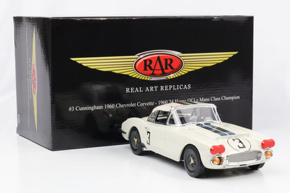 1:18 Cunningham Corvette #3 Class Champion 24h Le Mans 1960 ACME Resin