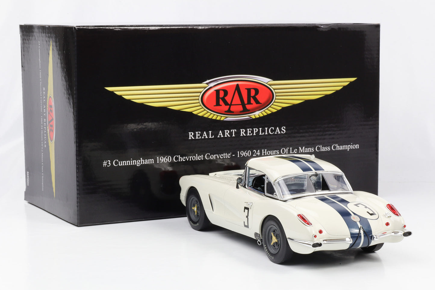 1:18 Cunningham Corvette #3 Class Champion 24h Le Mans 1960 ACME Resin