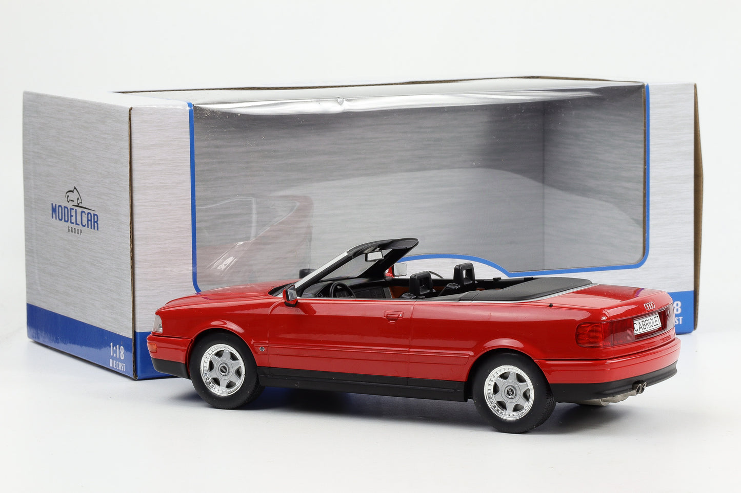 1:18 MCG Audi 80 B3 Cabrio 1991 rot diecast