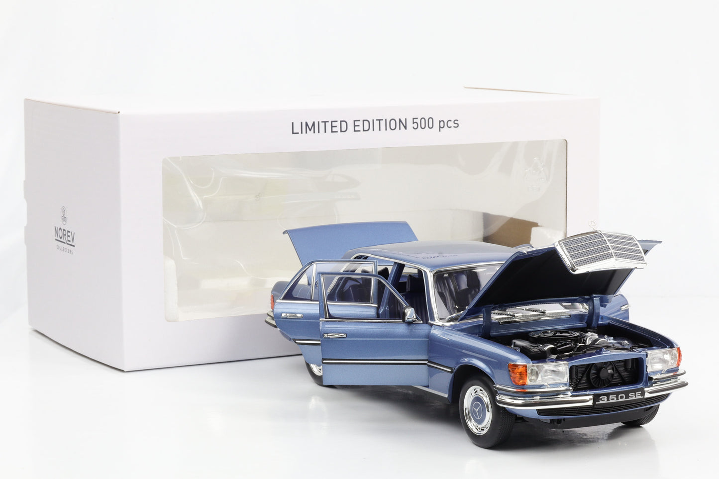 1:18 Mercedes-Benz 350 SE W116 1973 blaumetallic Norev limited