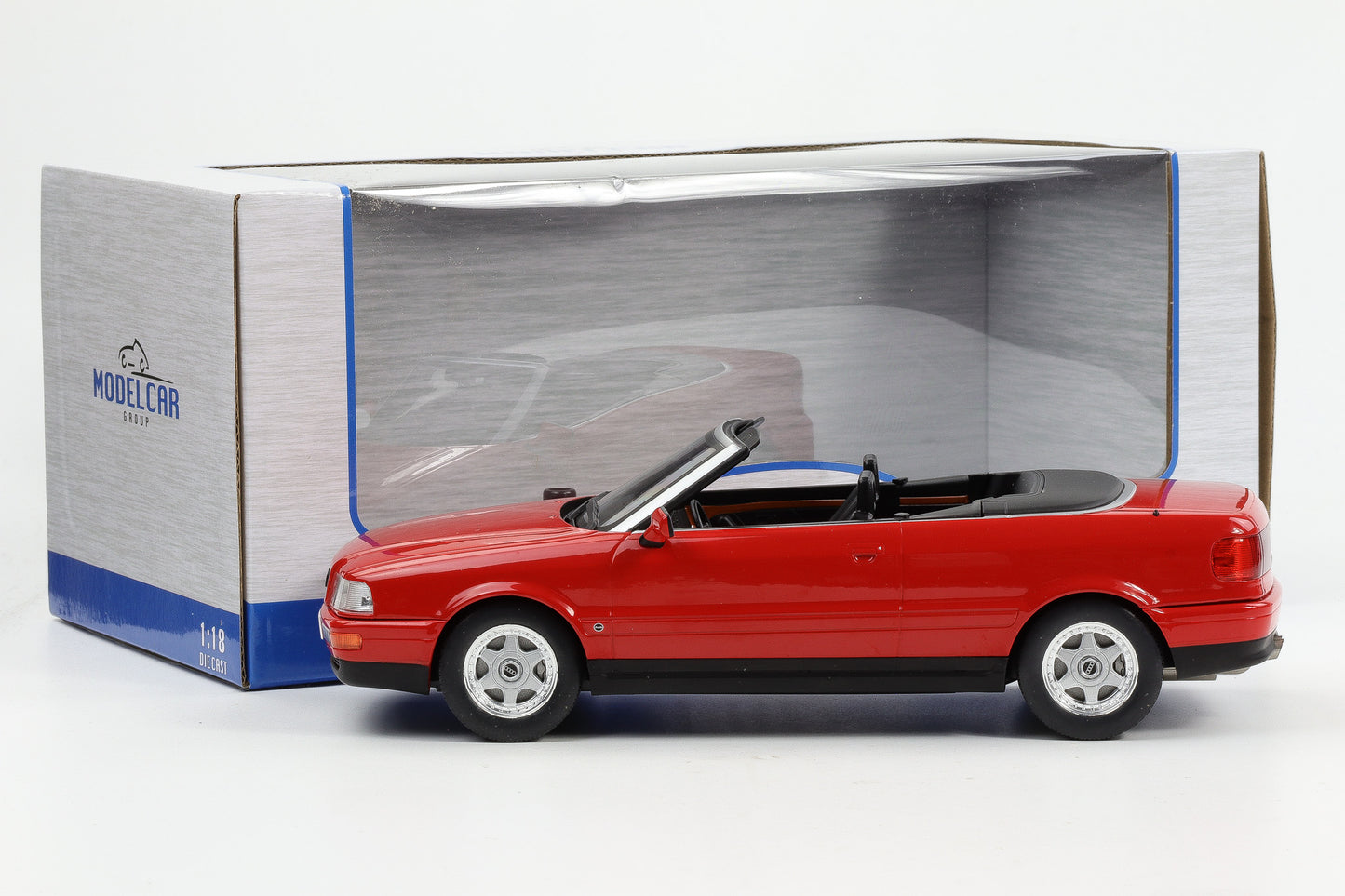 1:18 MCG Audi 80 B3 Cabrio 1991 rot diecast