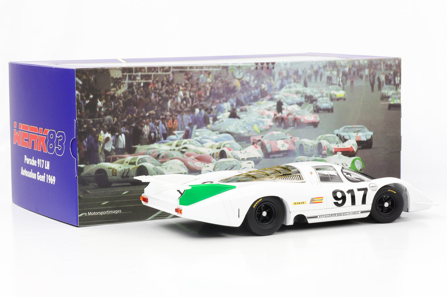 1:18 Porsche 917 LH #917 Präsentation Autosalon Genf 1969 WERK83 diecast