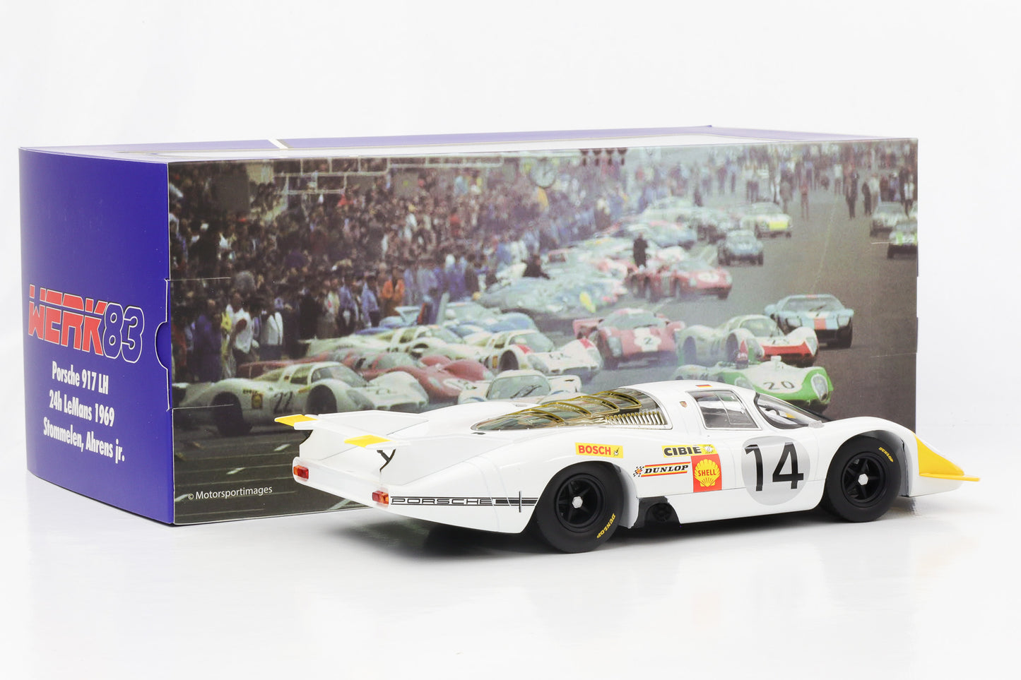 1:18 Porsche 917 LH #14 24h LeMans 1969 Stommelen Ahrens jr. WERK83 diecast